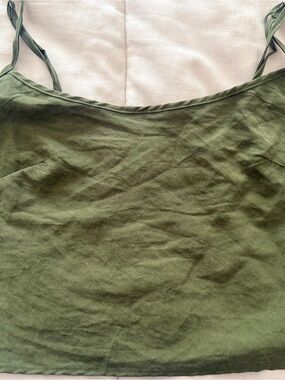 Olive Green Women's Spaghetti Strap Tank Top
